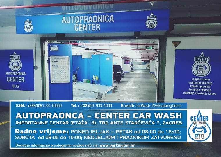 Otvorena profesionalna ručna Autopraonica – Center Car Wash u centru Zagreba