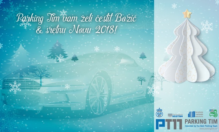 PARKING TIM vam želi sretan Božić i uspješnu Novu 2018.